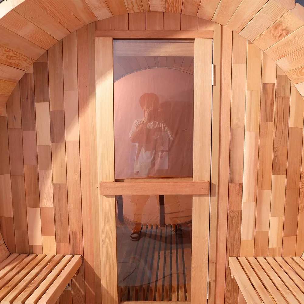 Barrel Sauna detail