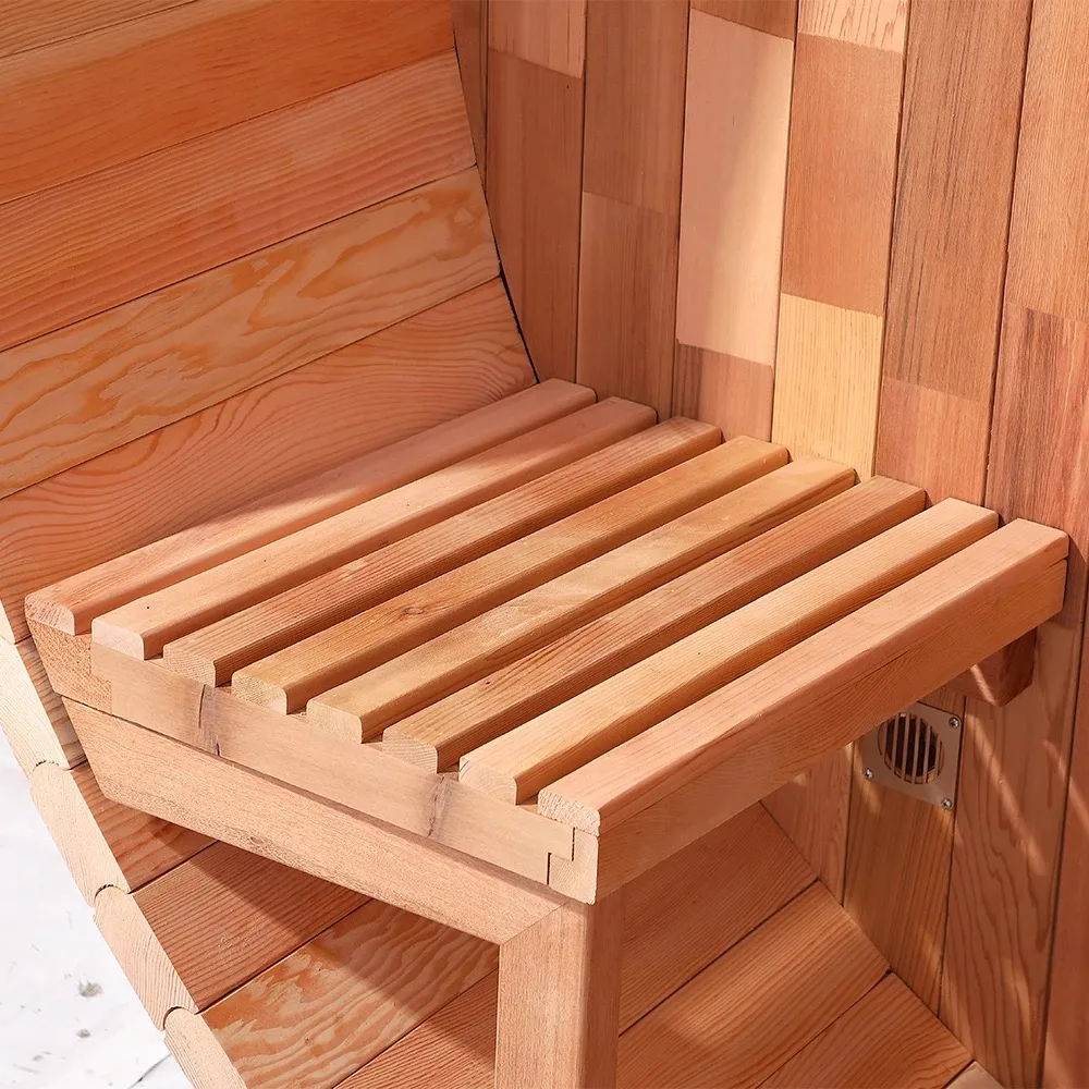 Barrel Sauna bench seating