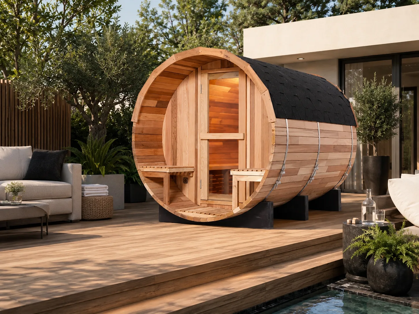 Cedar Barrel Sauna