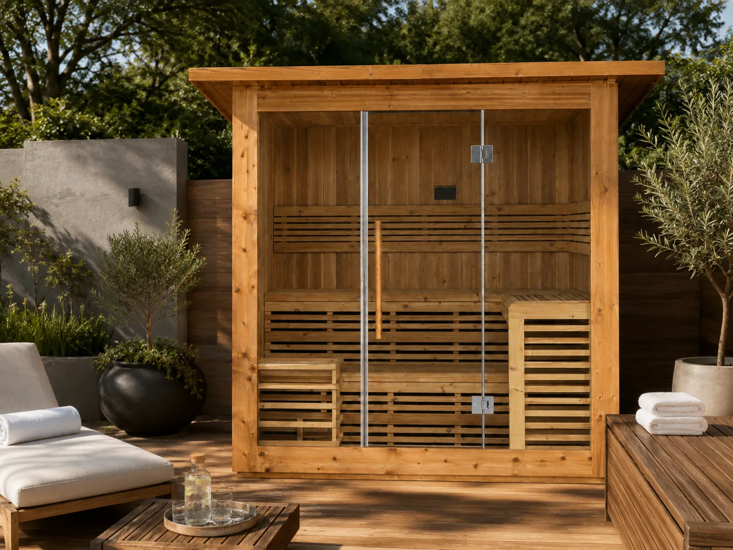 Square Sauna detail