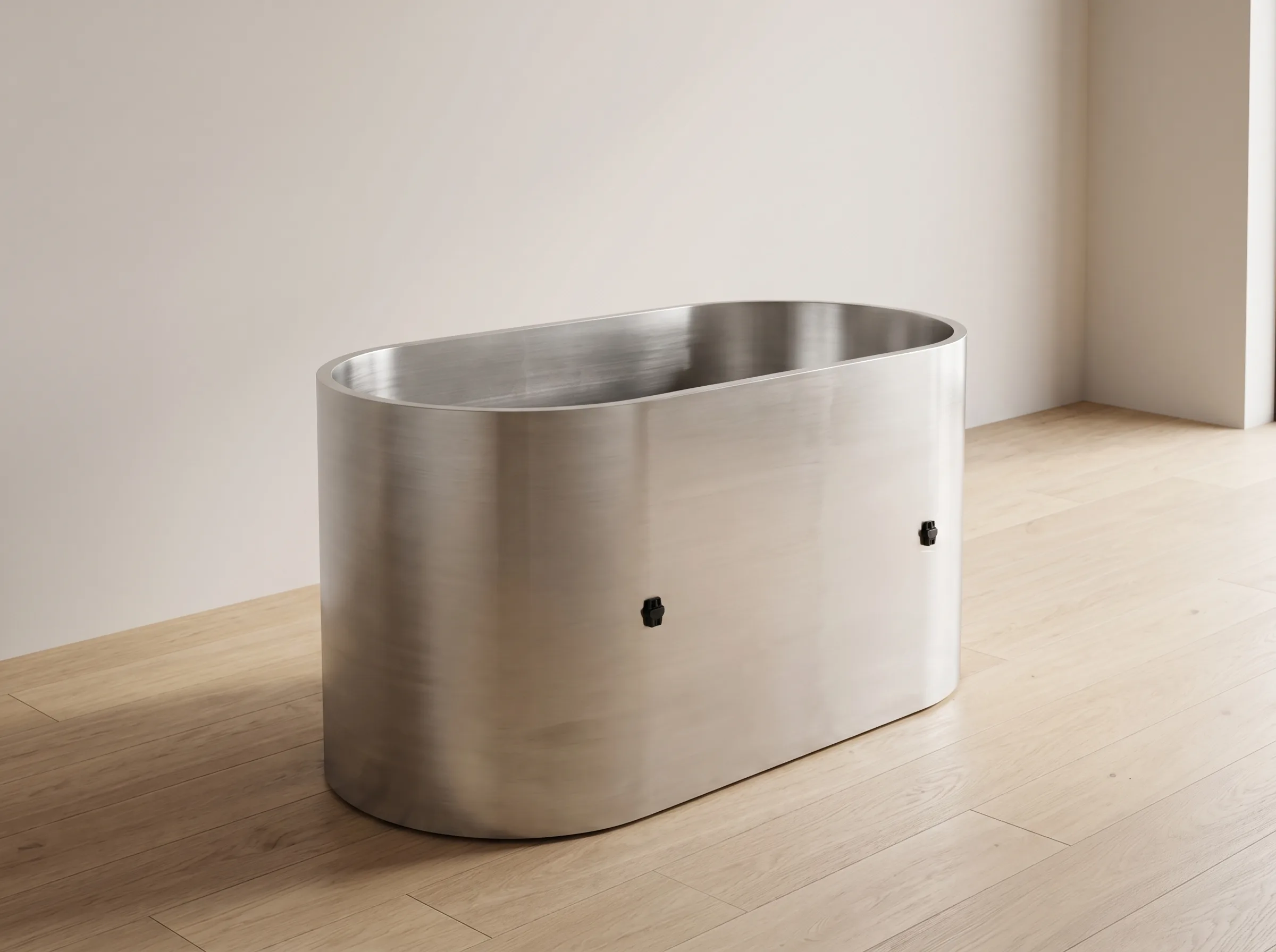 Stainless Steel Ice Bath exterior