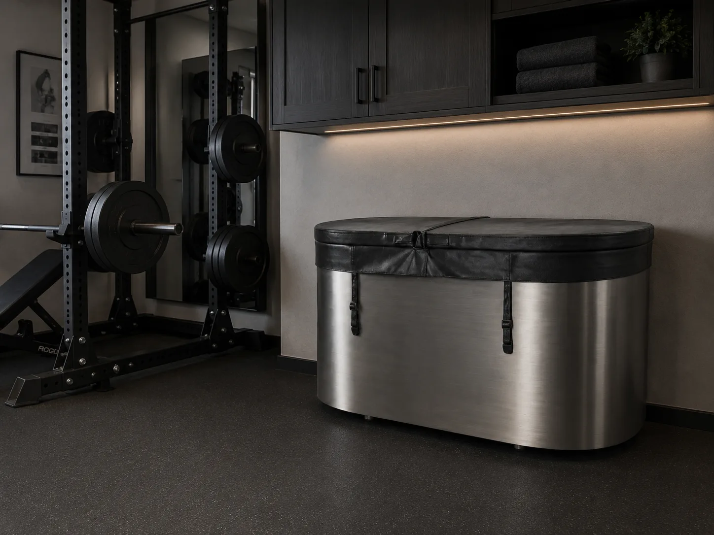 Stainless Steel Ice Bath in gym