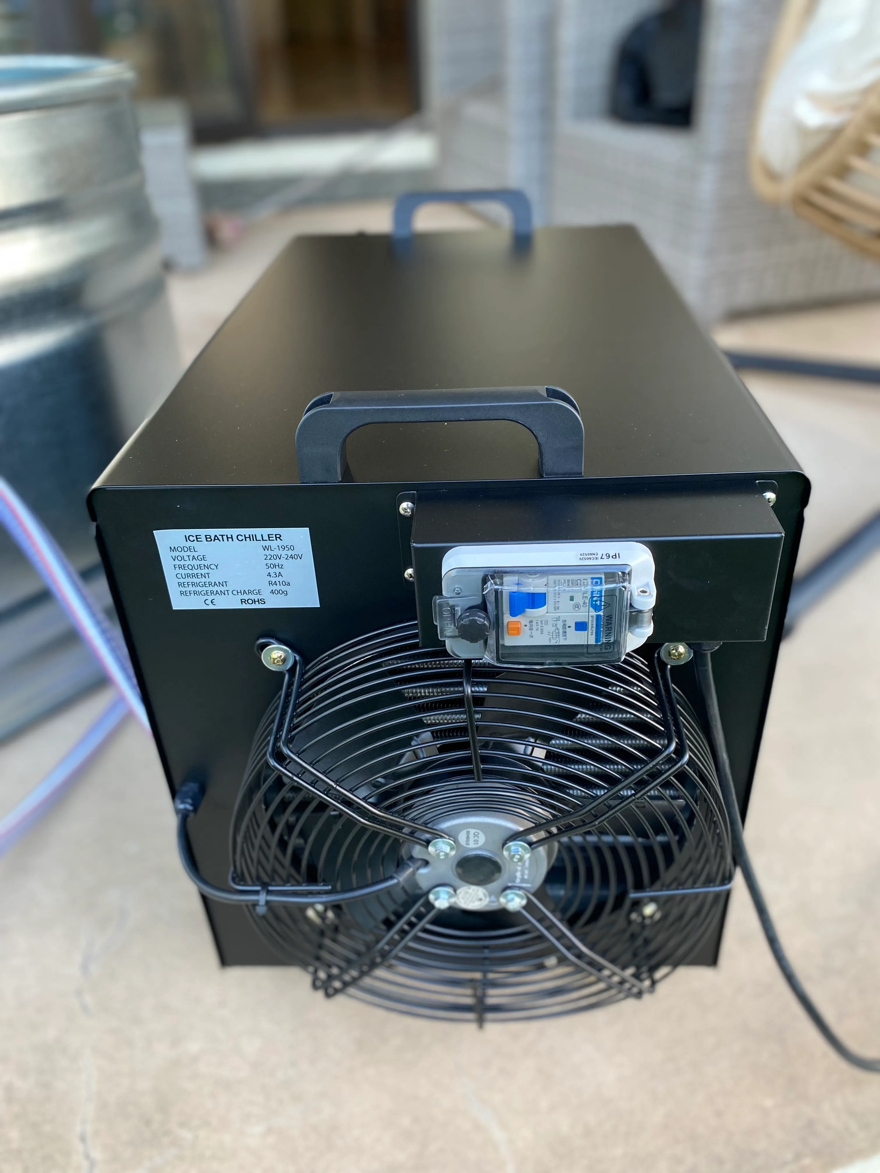 Chiller in use
