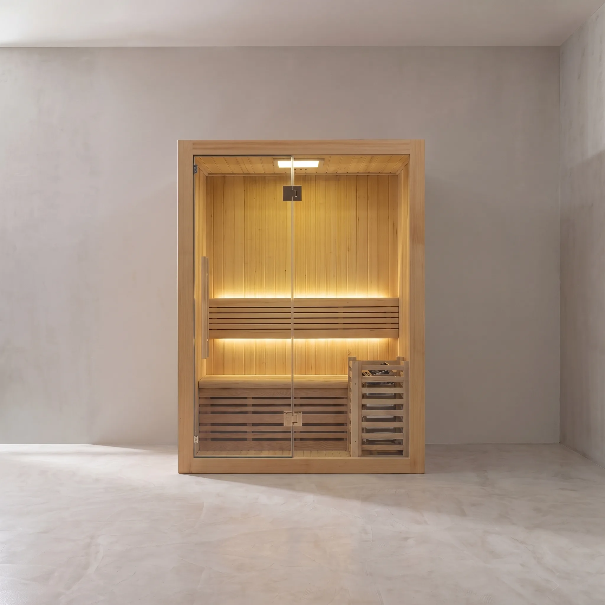 Tampere Sauna interior mid view