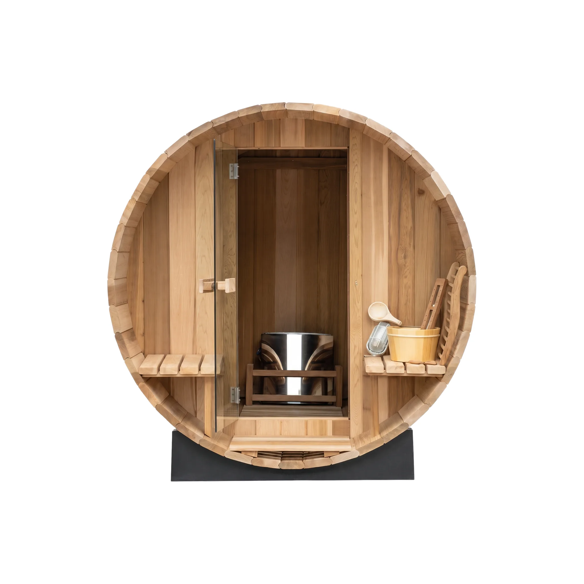 Barrel Sauna bench seating