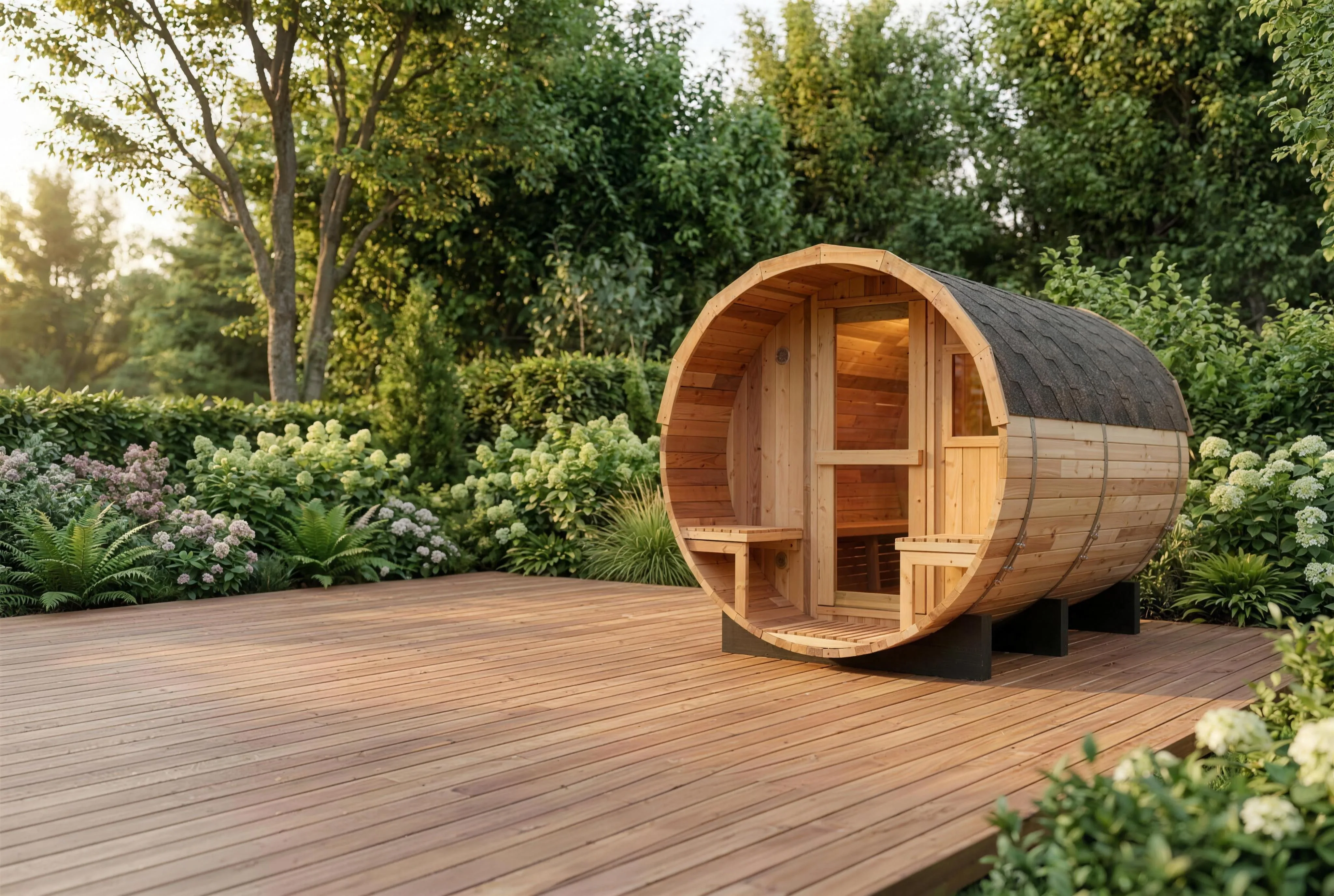 barrel sauna